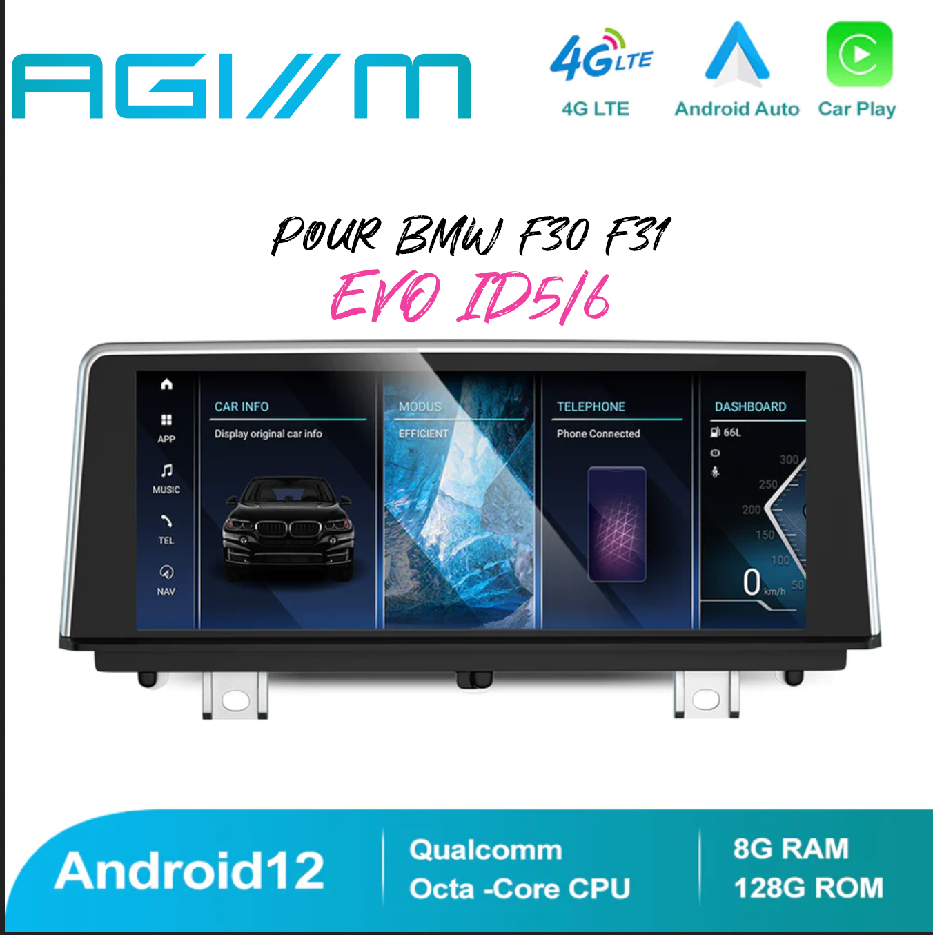  AGIMCODING | Ecran Android 12.0 (EVO F3x)